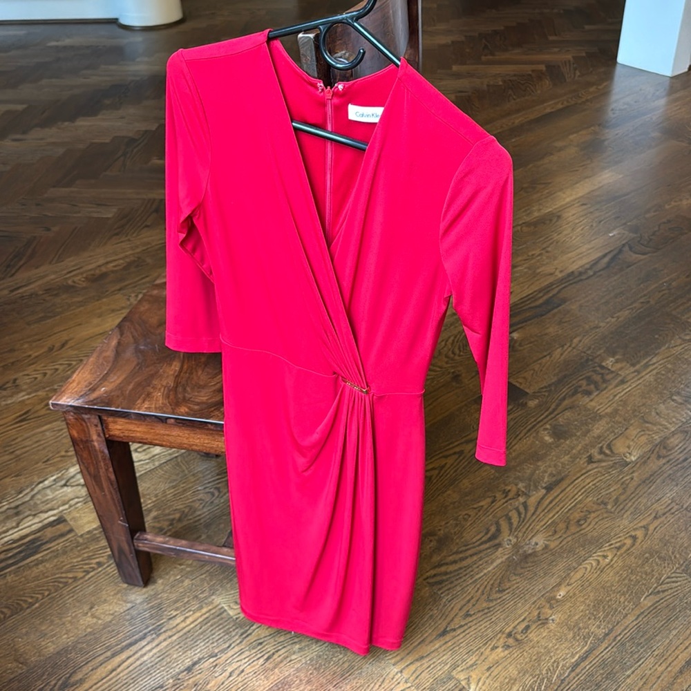 Calvin Klein size 2 red dress